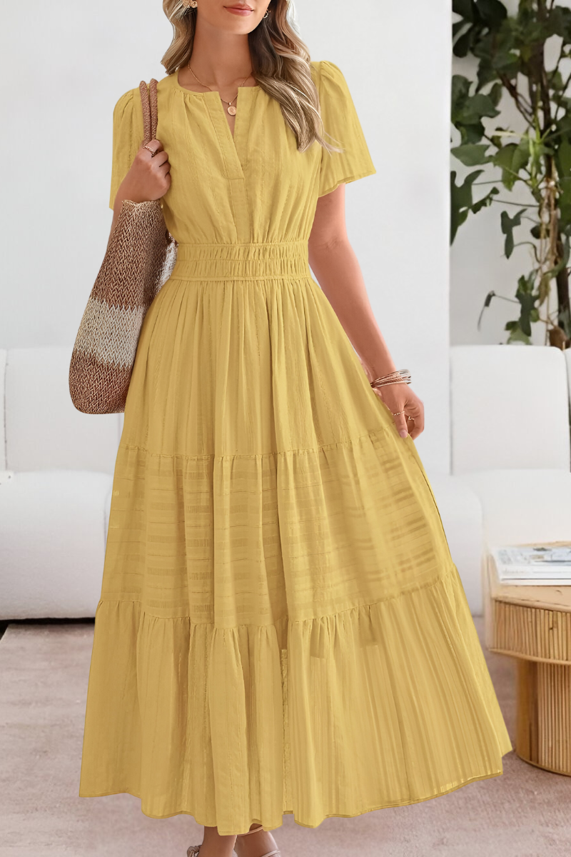 FREYA – VESTIDO MAXI TIERED CON ENCANTO BAJO EL SOL