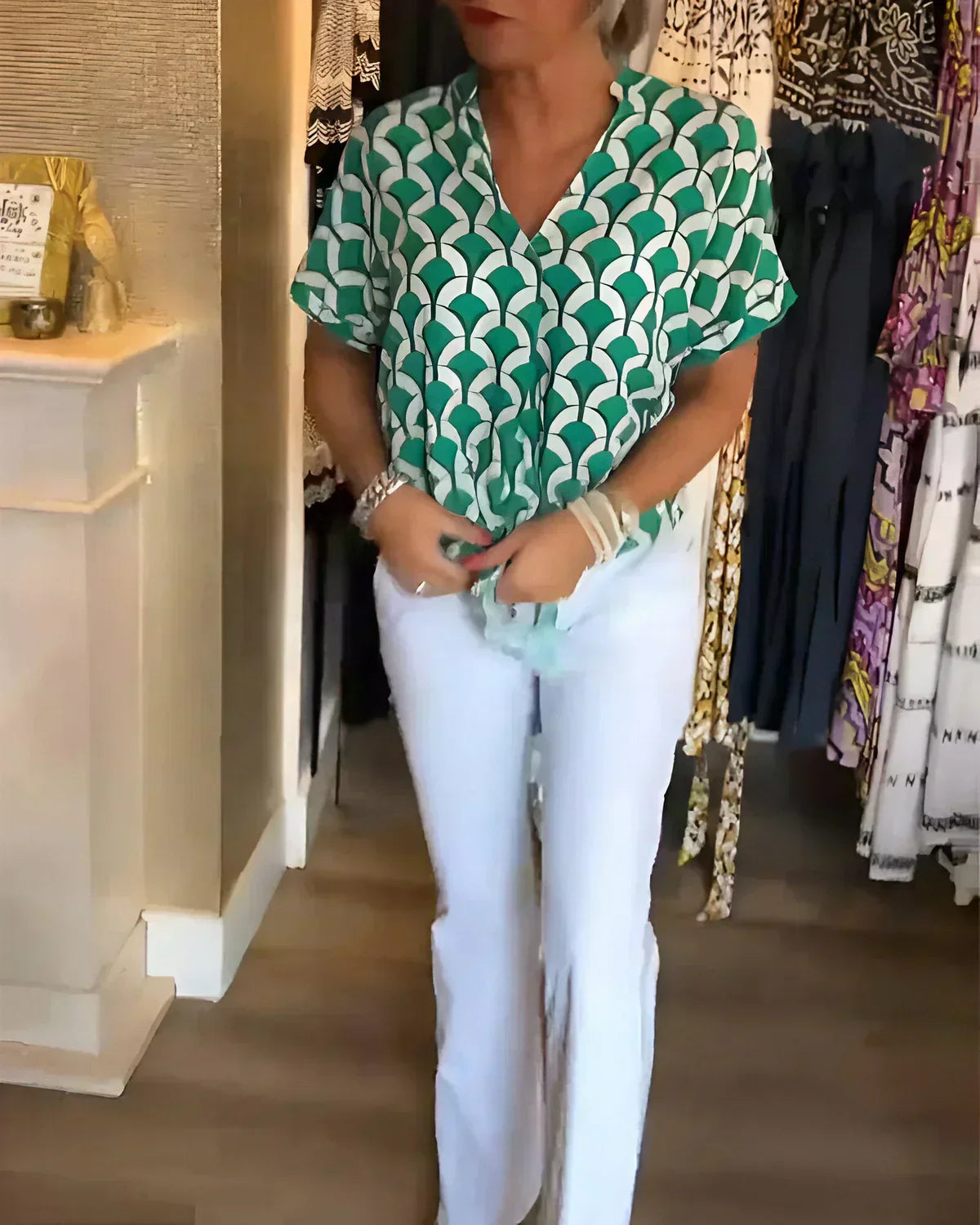 BLUSA ESTAMPADA ELEGANTE SOLVEIG