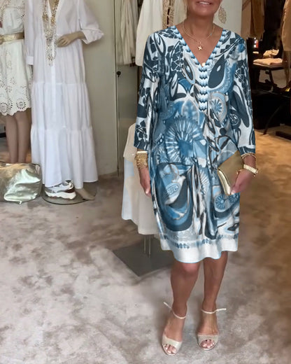 Mariane™ - Vestido de Impresión Vintage