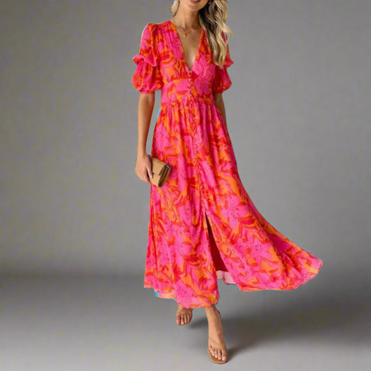 Magda | Elegante Vestido Maxi Suave para Eventos Chic