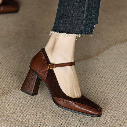 Emmy - Elegantes sandalias de punta cuadrada para mujeres