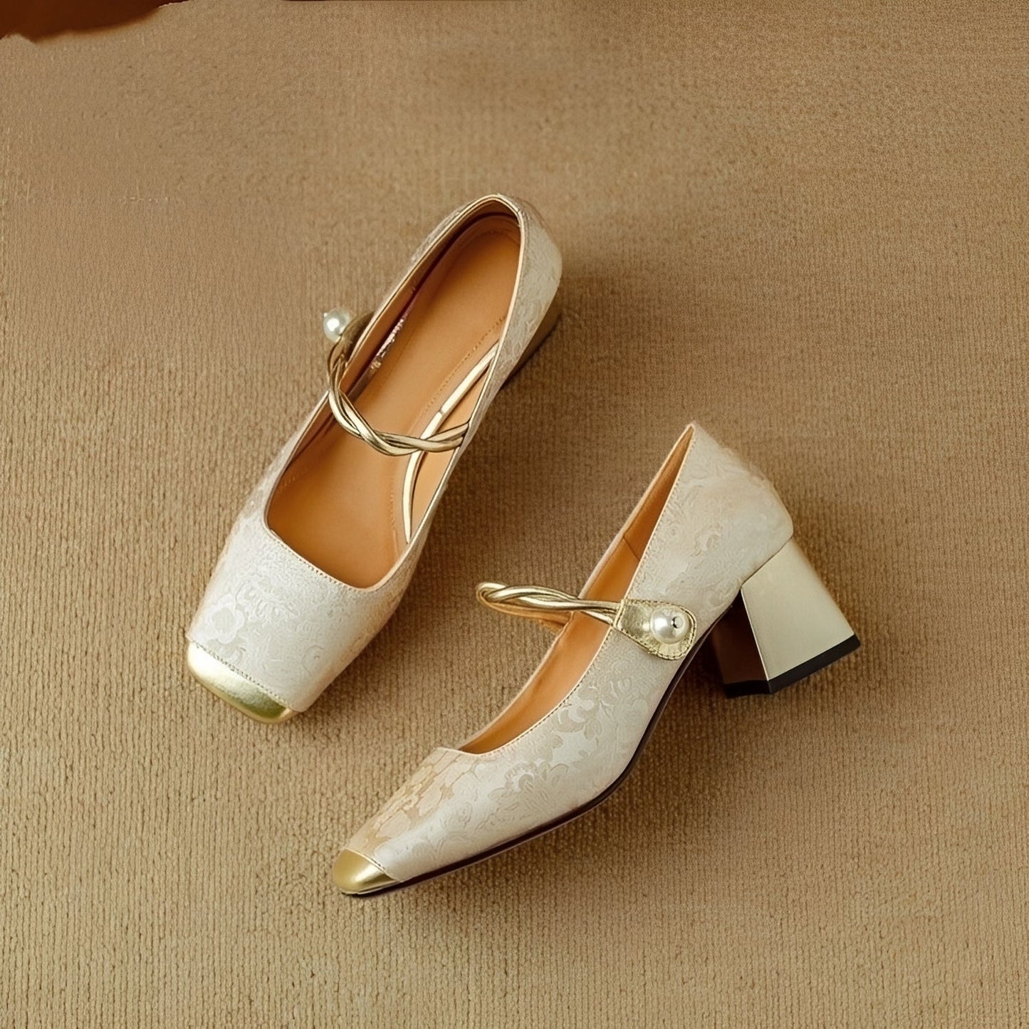 Rhonda - Elegantes zapatos de tacón bloque para mujeres