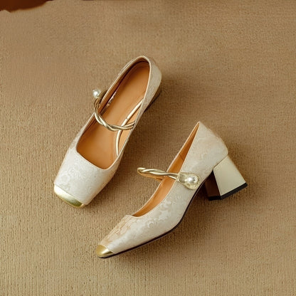 Rhonda - Elegantes zapatos de tacón bloque para mujeres