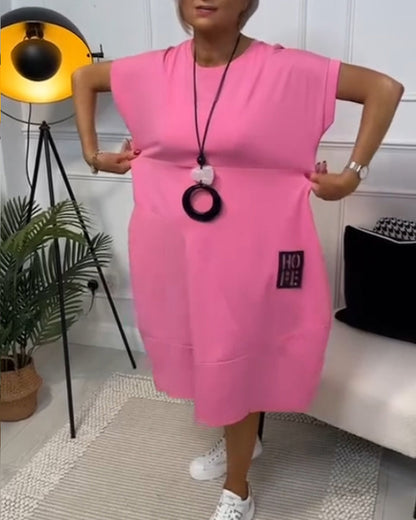 Zuzanna | Vestido de Verano Liviano con Cuello Redondo
