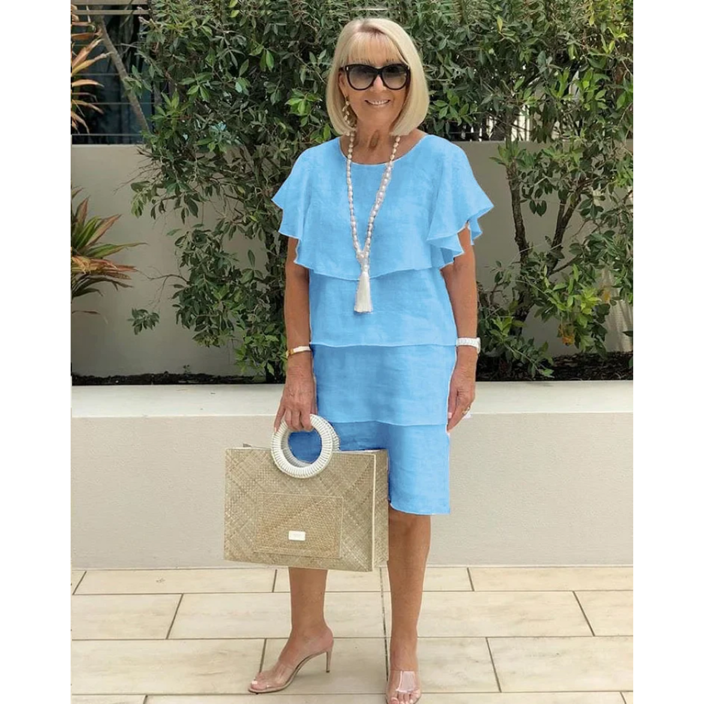 Yvonne – encantador vestido de volantes en capas