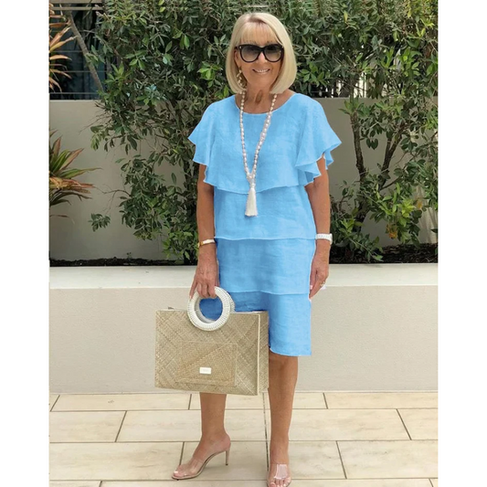 Yvonne – encantador vestido de volantes en capas