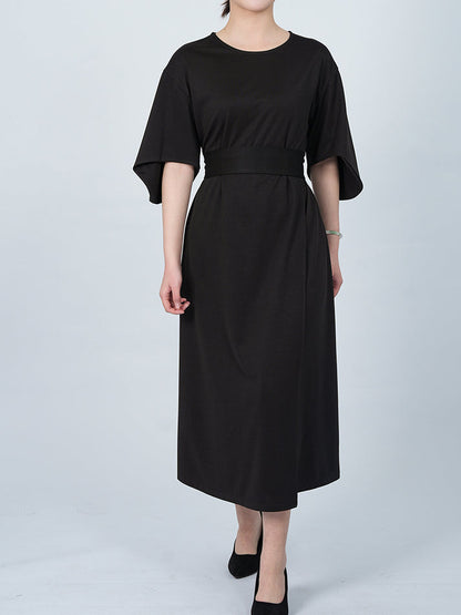 Vestido elegante con mangas abullonadas