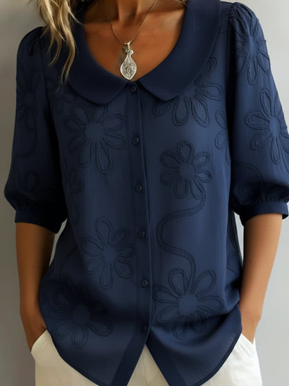 Aurélie — Blusa ligera floral elegancia natural