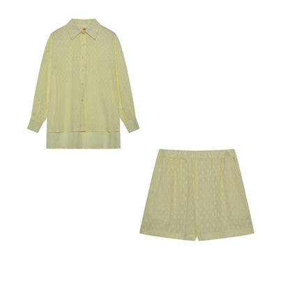 Elizabeth - Conjunto de Camisa y Pantalones Cortos Frescos