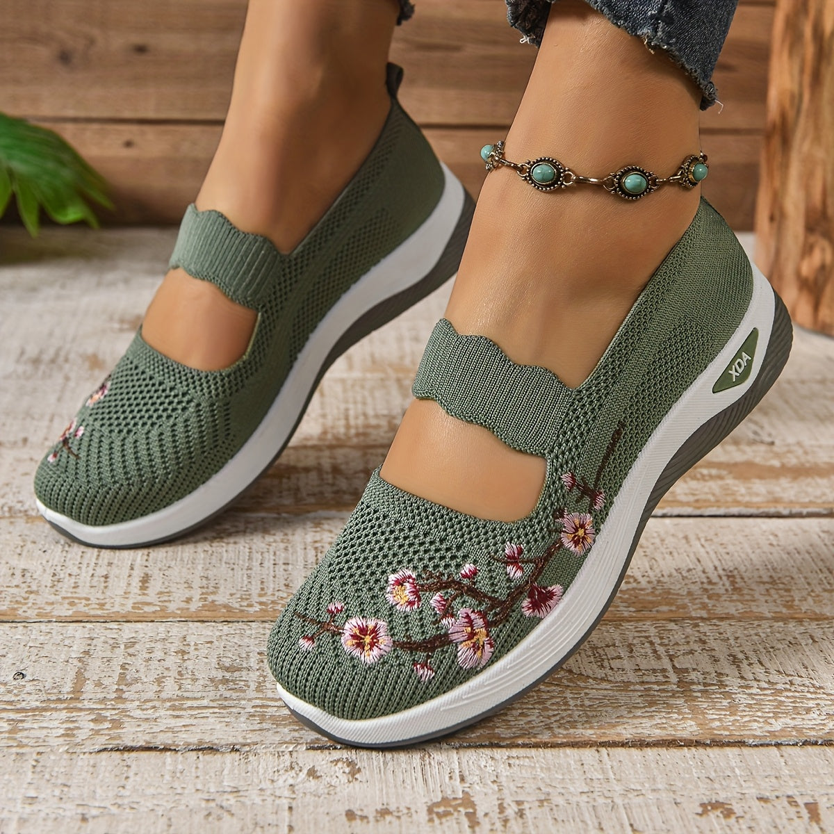 Gianna - Zapatillas Florales de Soporte