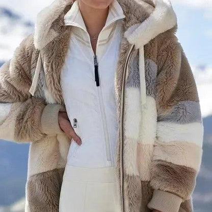Alexa | Chaqueta de Invierno con Capucha y Cremallera