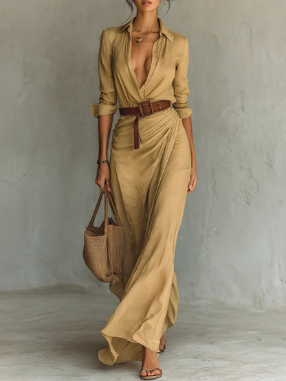 CASSY - VESTIDO CAMISERO RESORT CHIC