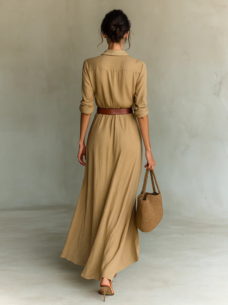 CASSY - VESTIDO CAMISERO RESORT CHIC