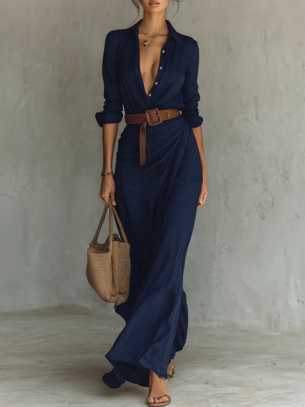CASSY - VESTIDO CAMISERO RESORT CHIC