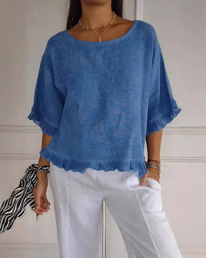 NABILA - CAMISA DE LINO ESTILOSA