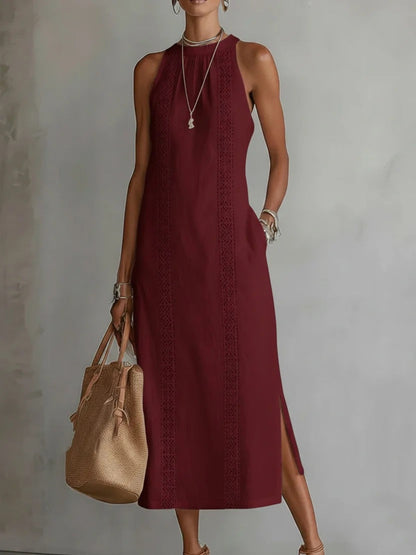 Robe Maxi Vittoria - Elegancia Atemporal y Bordado Artesanal