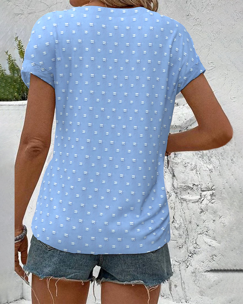 Amarys | Camisa de Cuello en V con Botones
