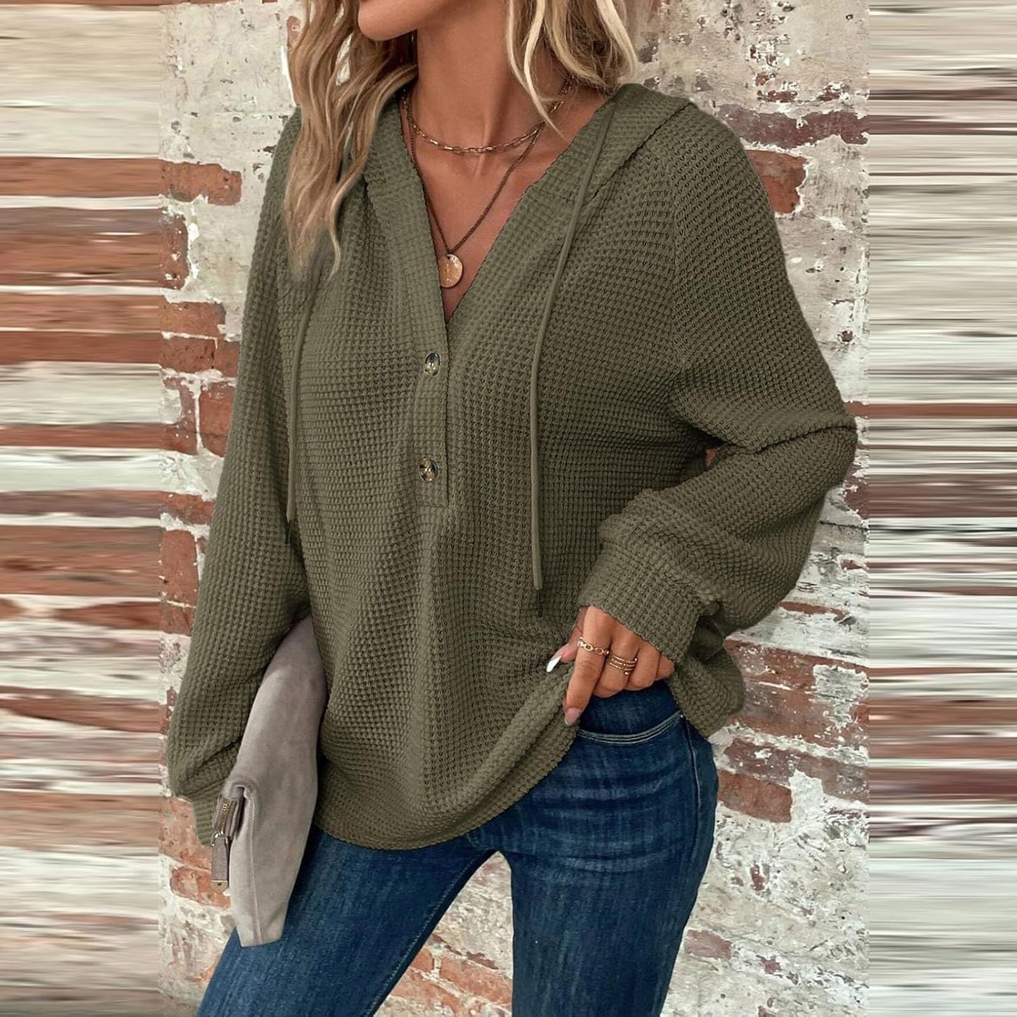 Zyrae™ | Sudadera V-Cuello Oversized