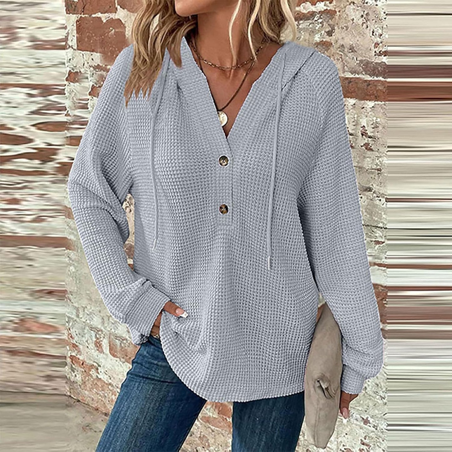 Zyrae™ | Sudadera V-Cuello Oversized