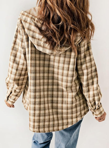 Elvessa | Chaqueta de Franela a Cuadros
