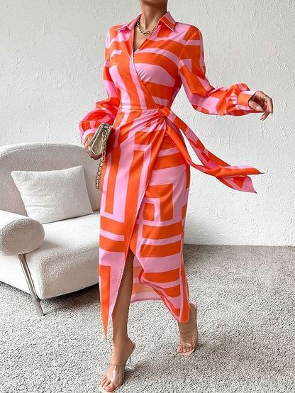 Aurora – Vestido Fluido de Radiancia Vibrante