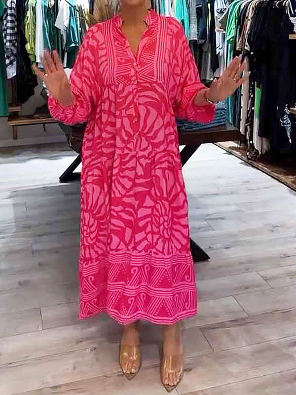 Chloe | Vestido Impreso con Escote en V