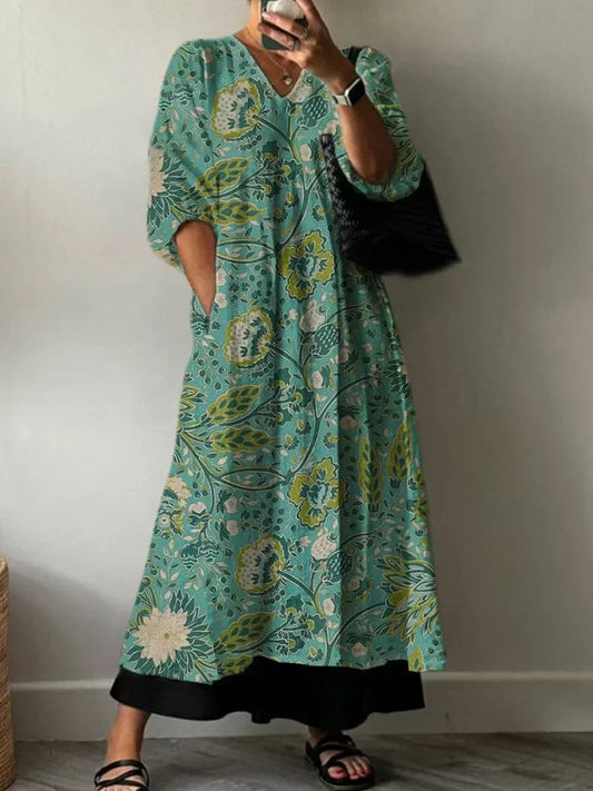 Paula | Vestido Floral Elegante