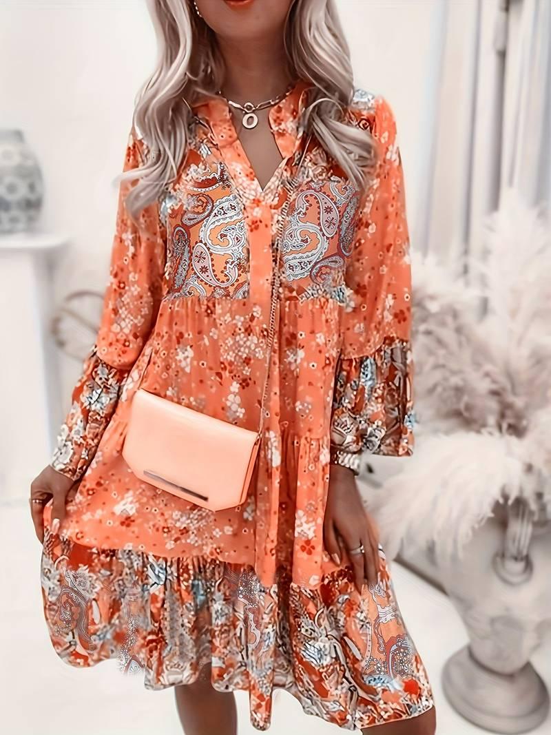 Danika | Vestido Boho Impreso
