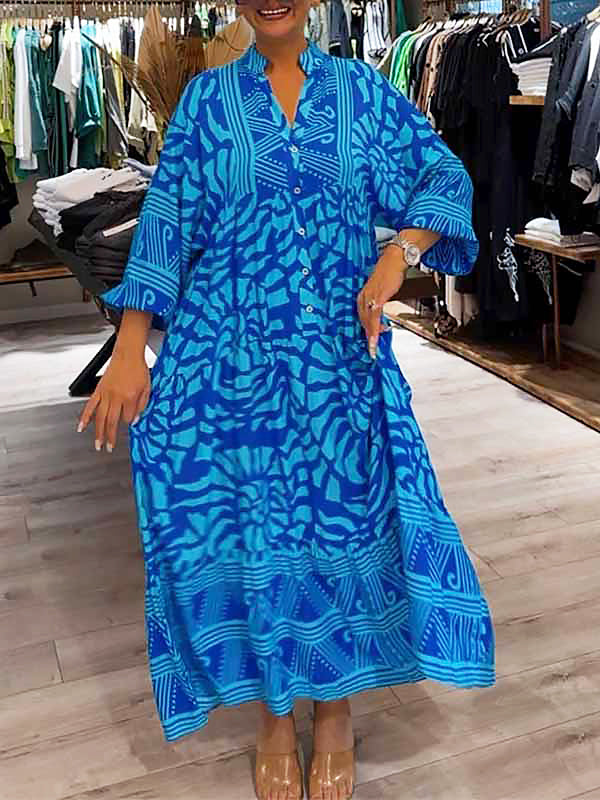 Chloe | Vestido Impreso con Escote en V