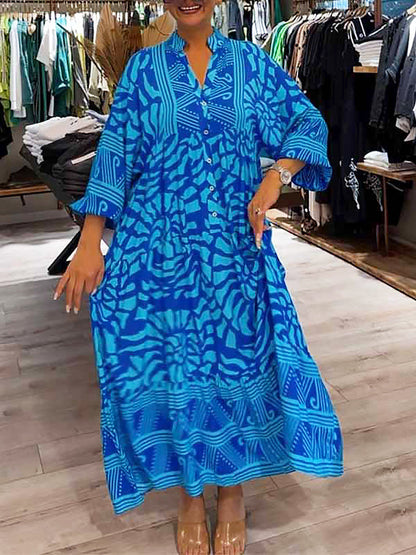 Chloe | Vestido Impreso con Escote en V