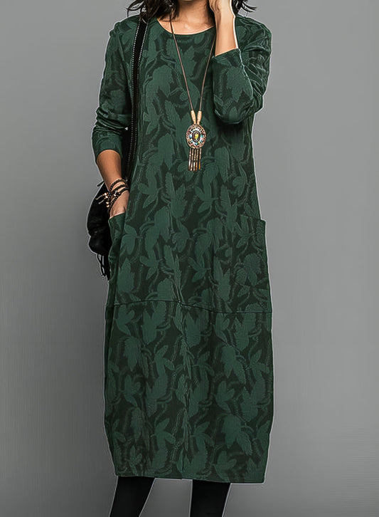 Cassie™ | Vestido Casual de Invierno con Cuello Redondo