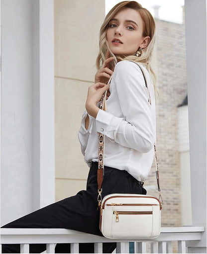 Erikka | Elegante bolso cruzado con correa ajustable con estampado