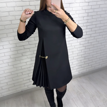 MADELINE – VESTIDO MINI ELEGANTE CON DETALLES PLISADOS