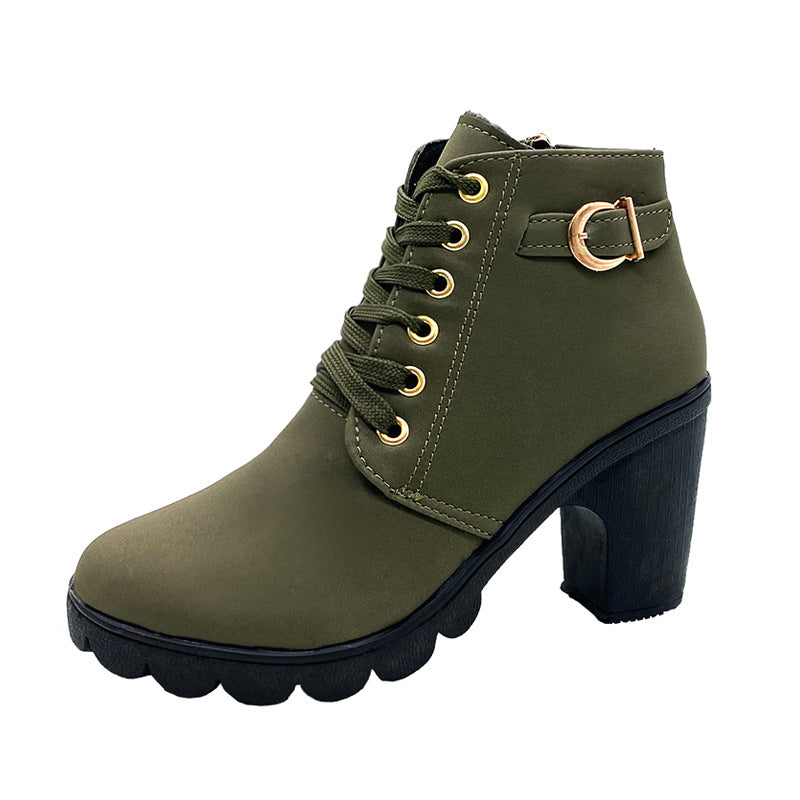Botas con Tacón Chunky para Mujer