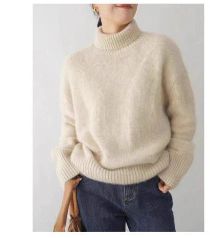 Lisette | Suéter de cuello alto en cashmere