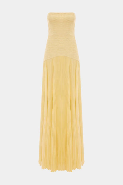 Deia Vestido Maxi de Malla con Mangas Acampanadas