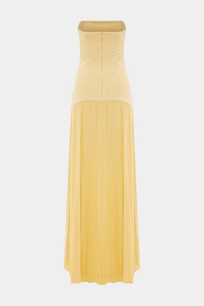 Deia Vestido Maxi de Malla con Mangas Acampanadas
