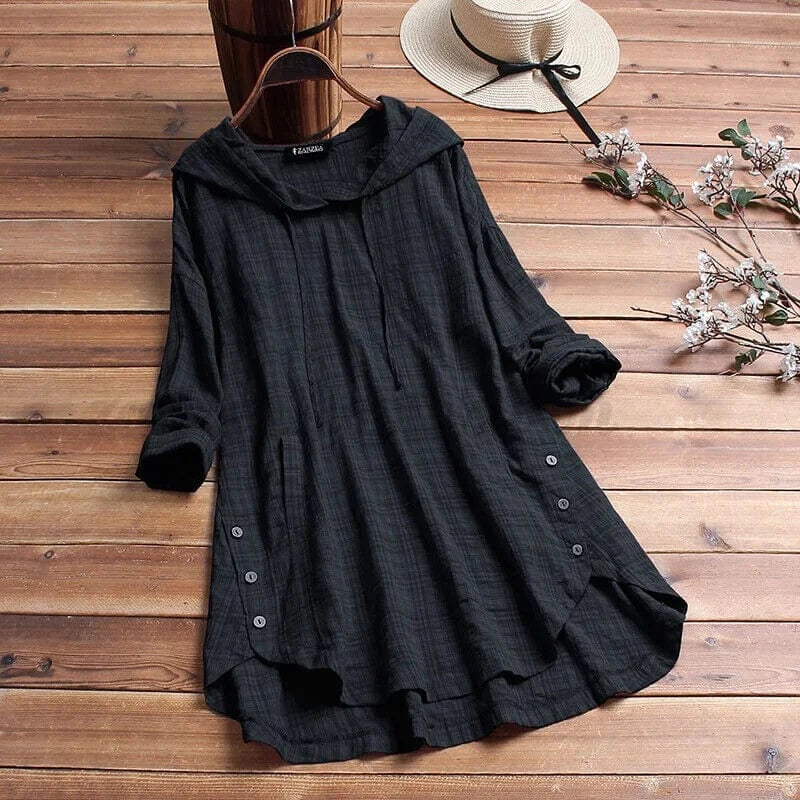 JESSICA – VESTIDO TÚNICA CON CAPUCHA BOHO