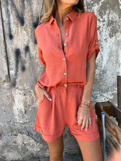 Noa - Conjunto de Mezcla de Lino de Dos Piezas