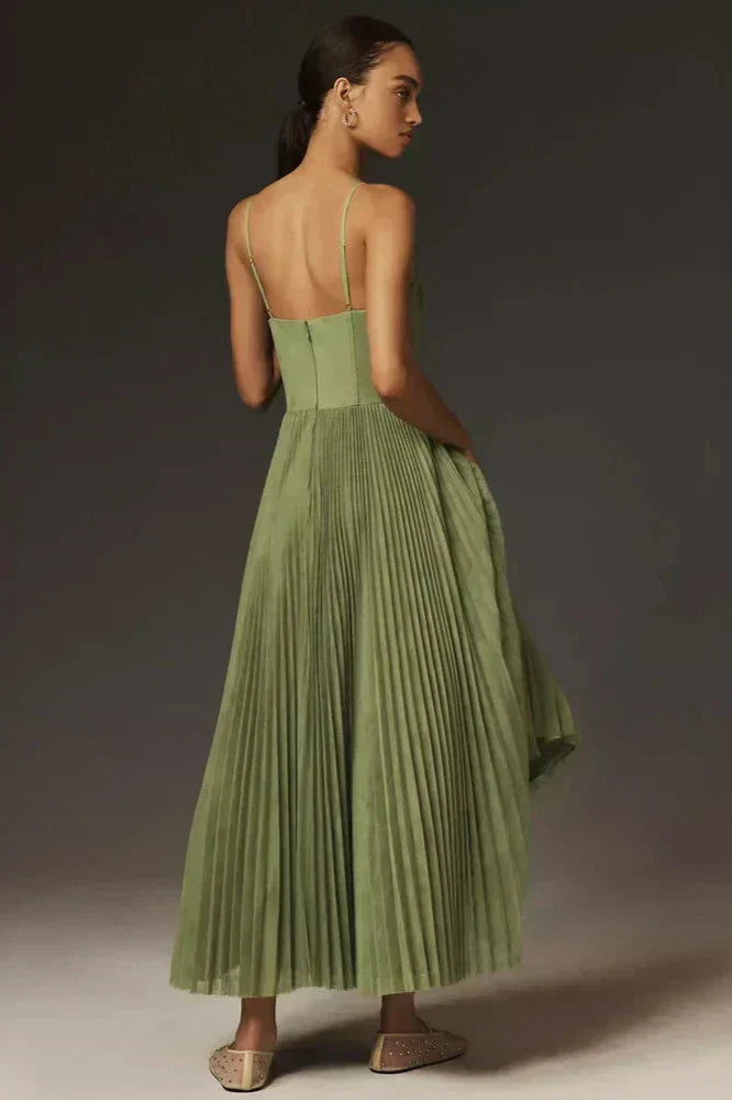 Isabella | Vestido Midi de Tul Plisado