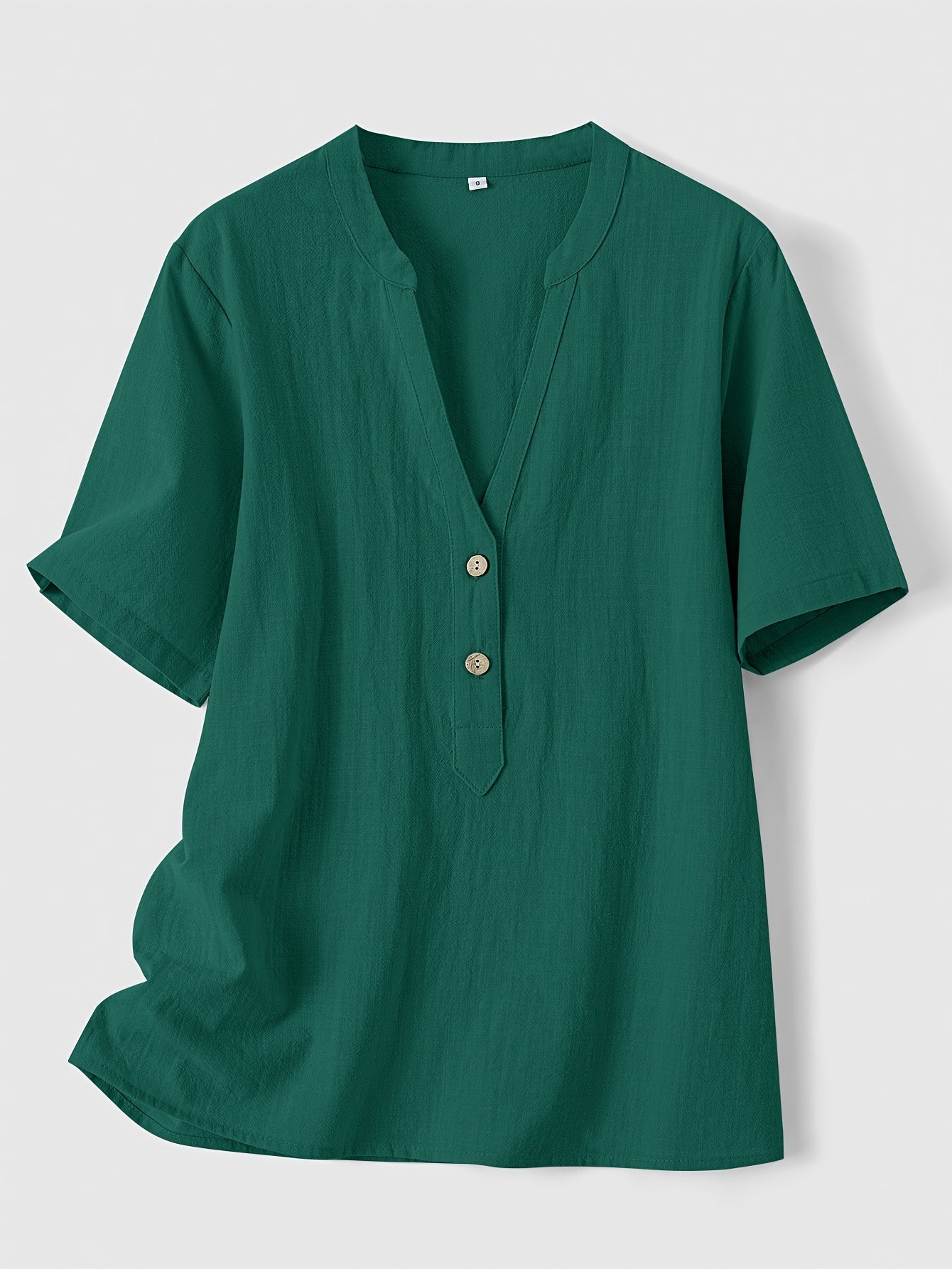 Sharron - Blusa Elegante con Escote en V y Botones