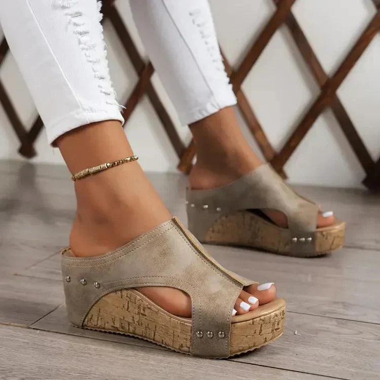 Luna – Sandalias ortopédicas elegantes con tacón de cuña