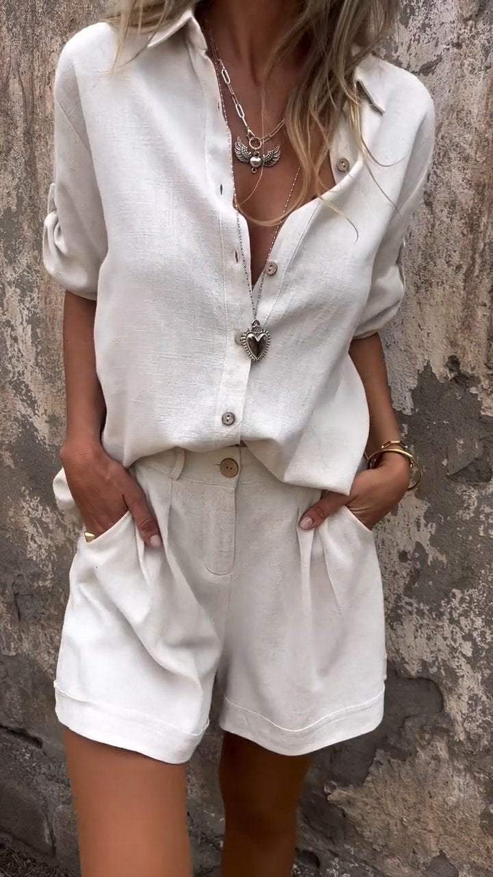 Jolie – Conjunto de Algodón-Lino Estiloso