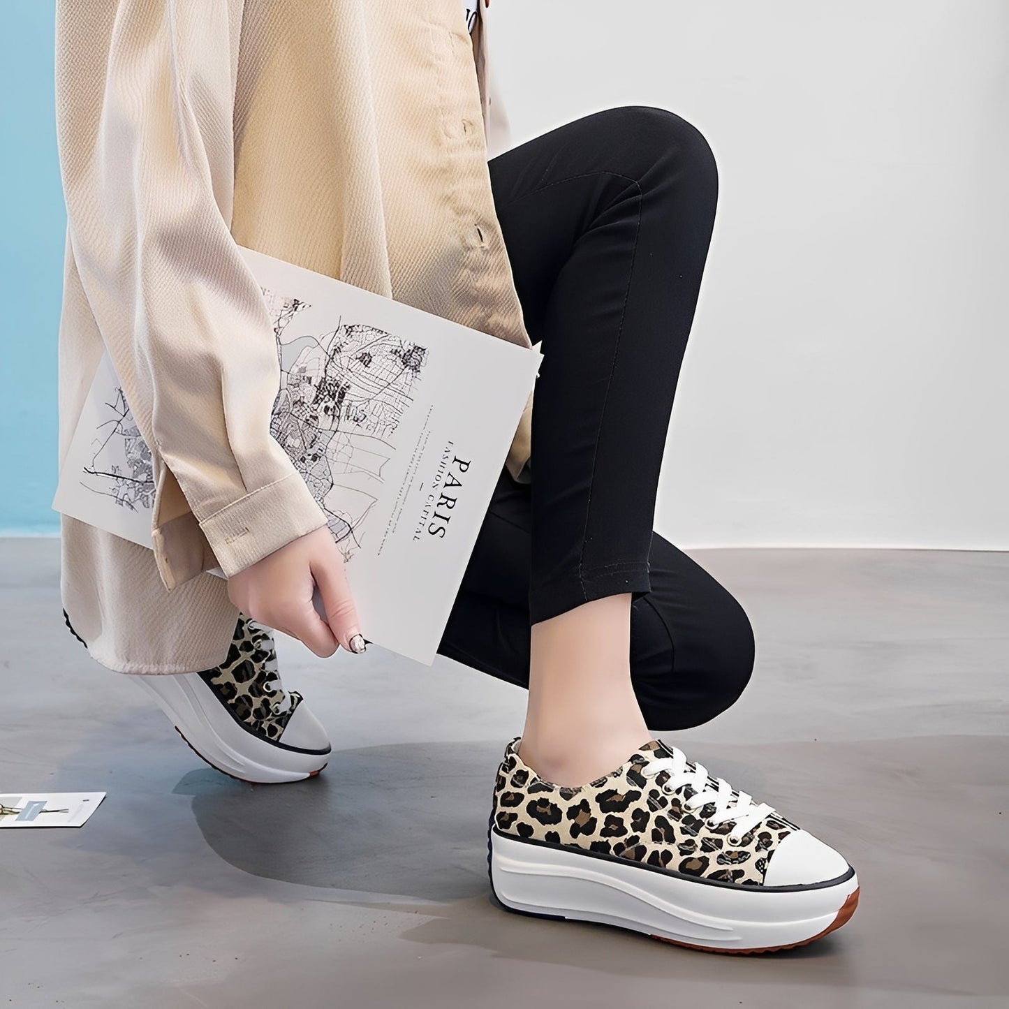 Caitlyn - Zapatos elegantes con suela gruesa para mujer