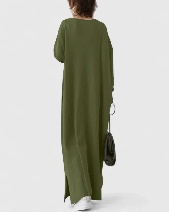 MARY – VESTIDO MAXI DE SUÉTER RELAJADO