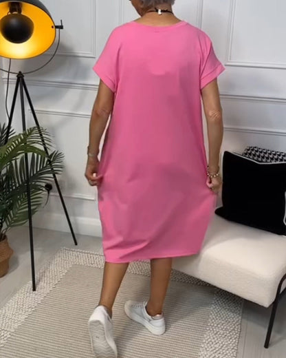 Zuzanna | Vestido de Verano Liviano con Cuello Redondo