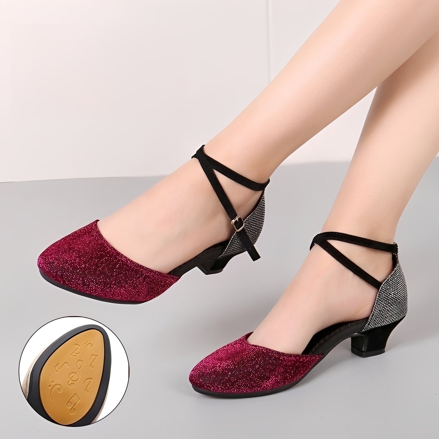 Carrie - Elegantes Sandalias Brillantes para Mujeres
