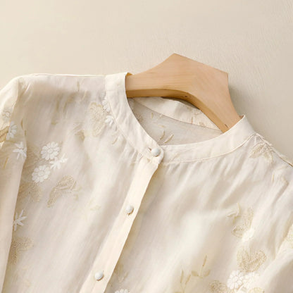 Carmelita – Blusa Transparente Bordada
