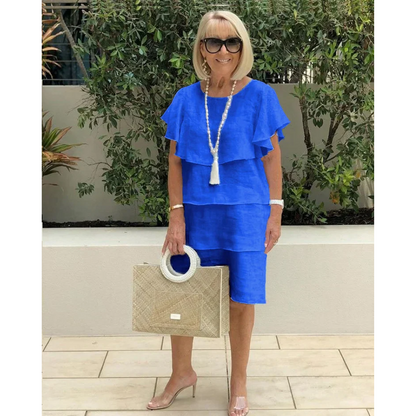 Yvonne – encantador vestido de volantes en capas