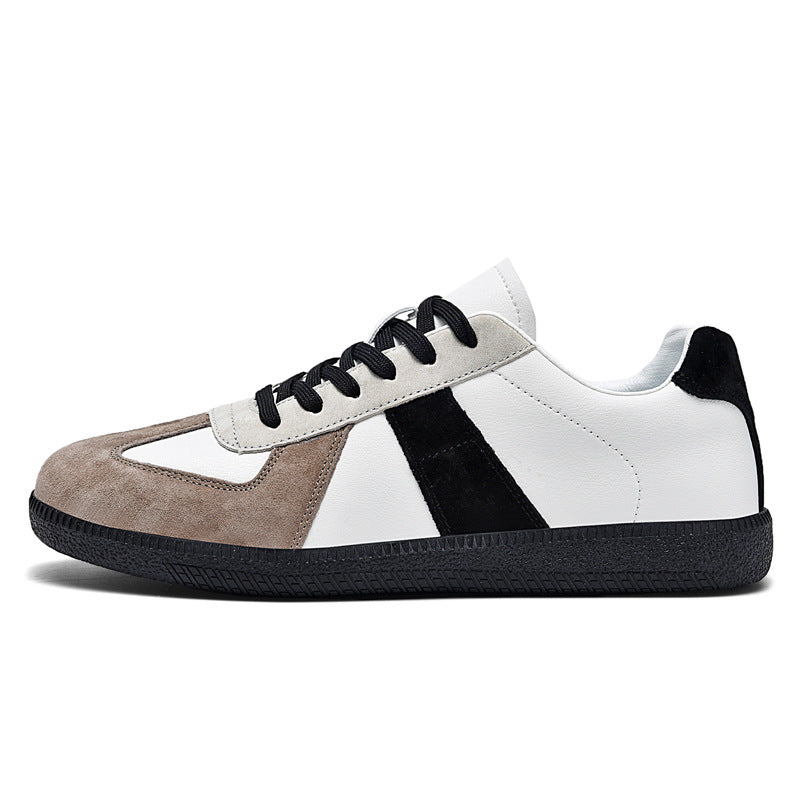 Irene - Zapatillas elegantes de cuero y lona para mujer